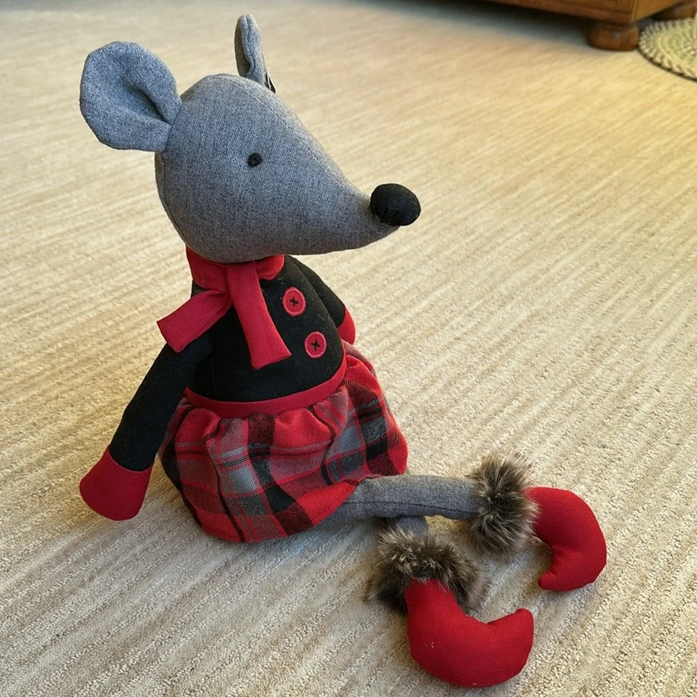 Loving Kindness Plush Mouse Decor Bean Bag Bottom Shelf Sitter 22” tall
